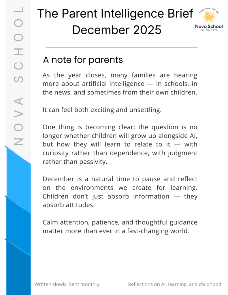 The Parent Intelligence Brief Dec 2025