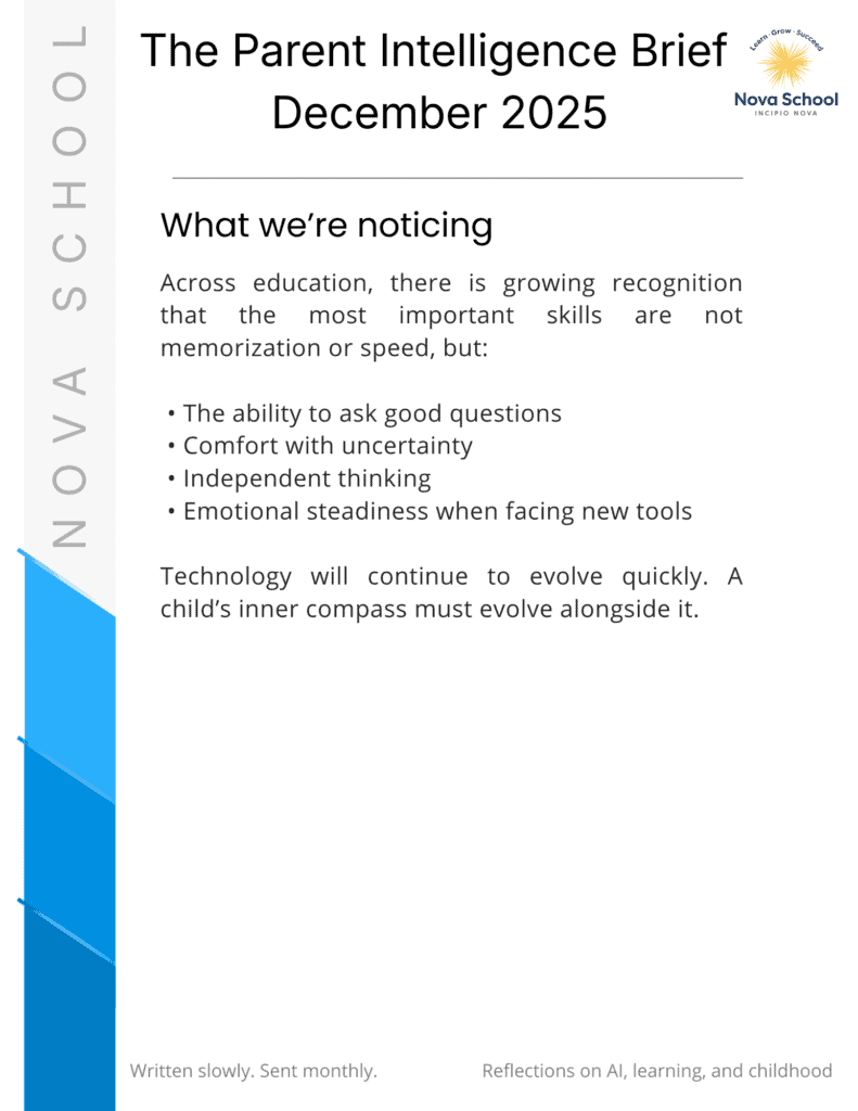 The Parent Intelligence Brief Dec 2025