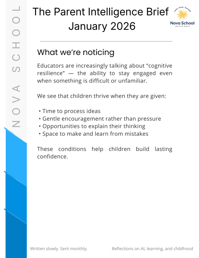 The Parent Intelligence Brief Jan 2026