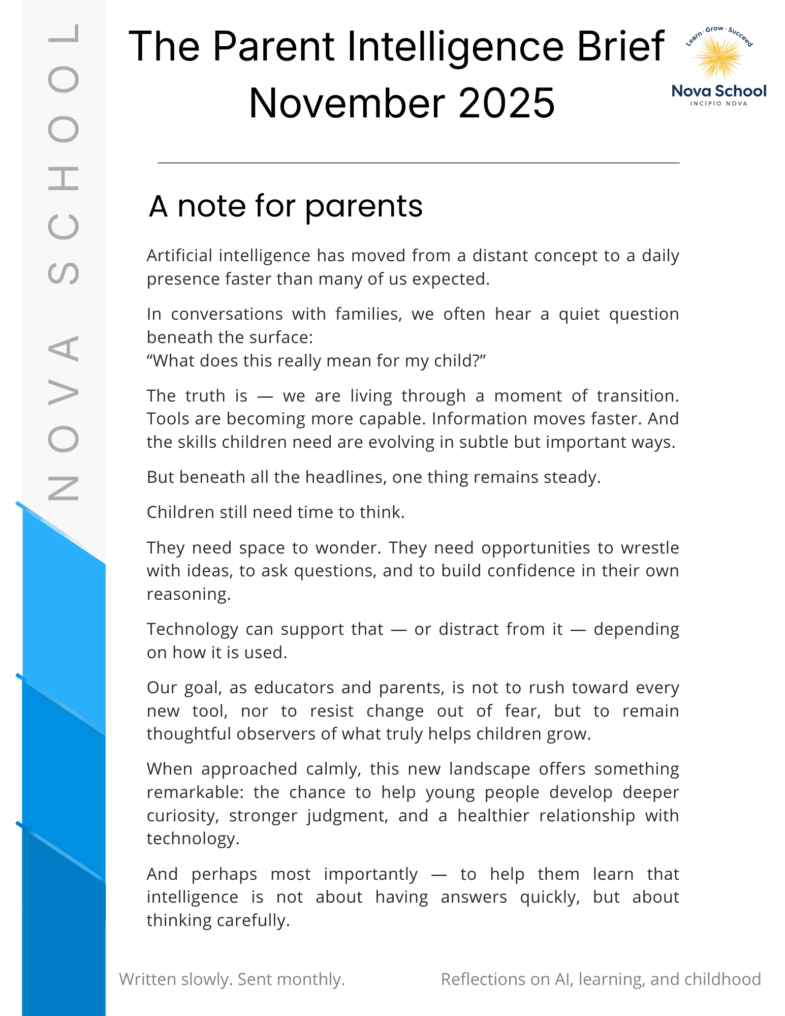 Parent Intelligence Brief Nov 25