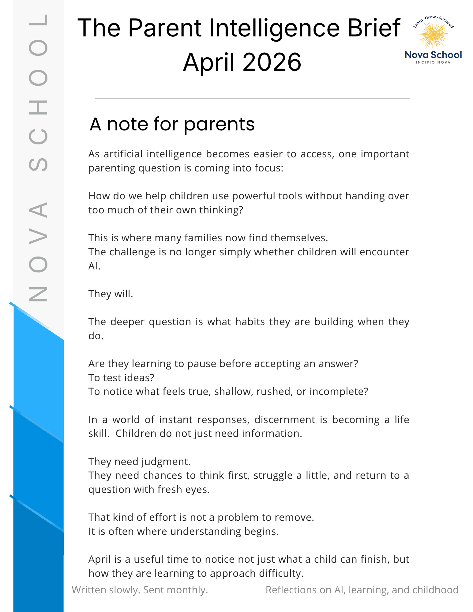 The Parent Intelligence Brief Apr 2026