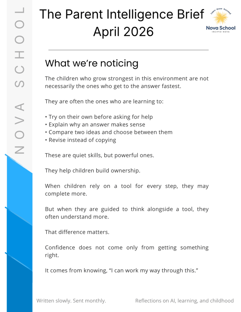 The Parent Intelligence Brief Apr 2026